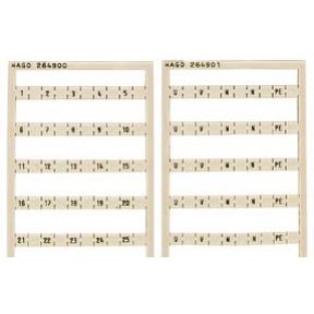 Oznaczniki Mini-WSB 10x U V W N PE niebieskie 264-901/000-006 /5szt./ WAGO (264-901/000-006)